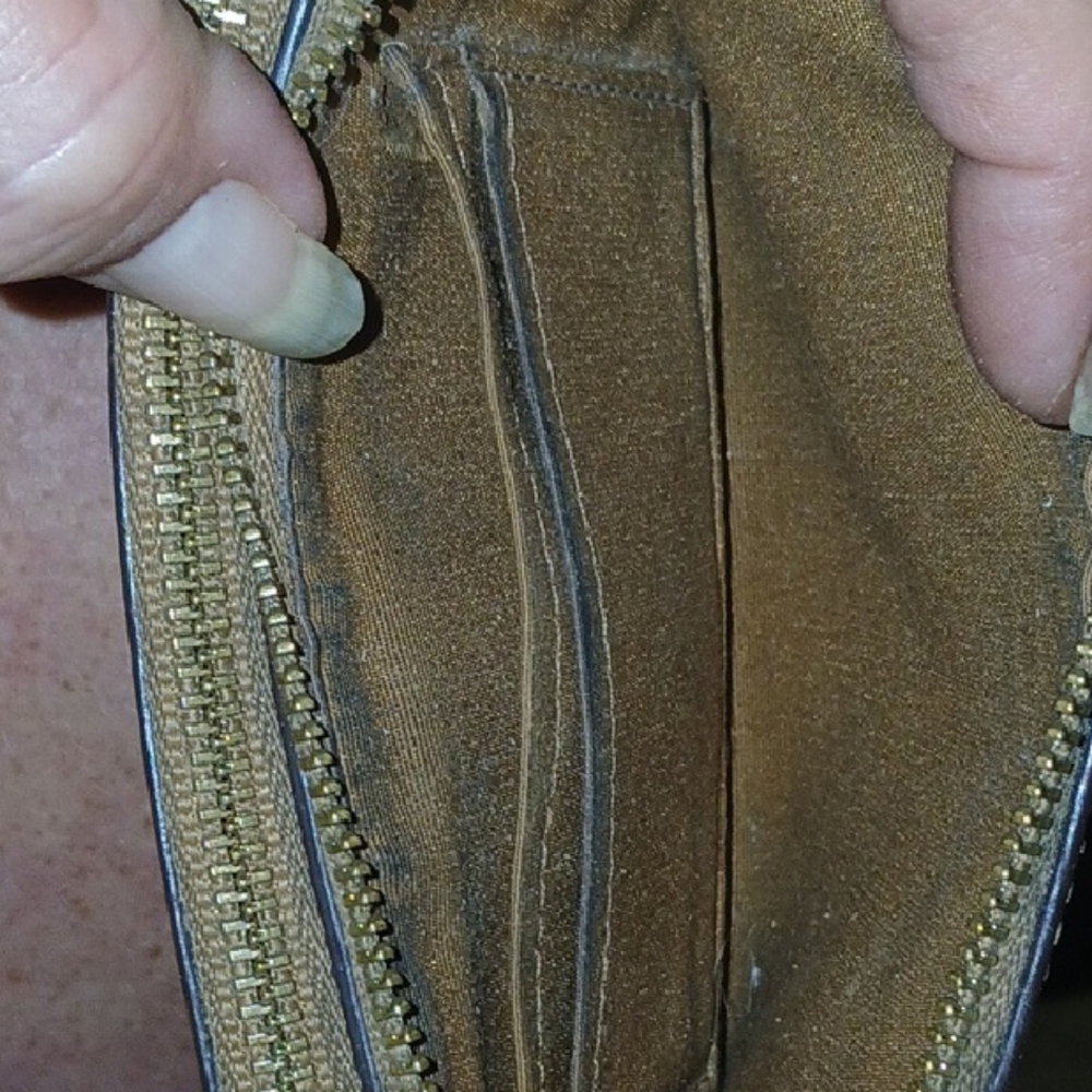Coach Camel Leather Wristlet - Picture 5 of 5